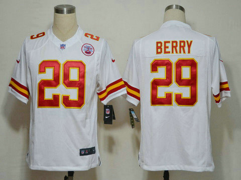 City Chiefs 29 Eric Berry White Jerseys Game NFL Kansas
